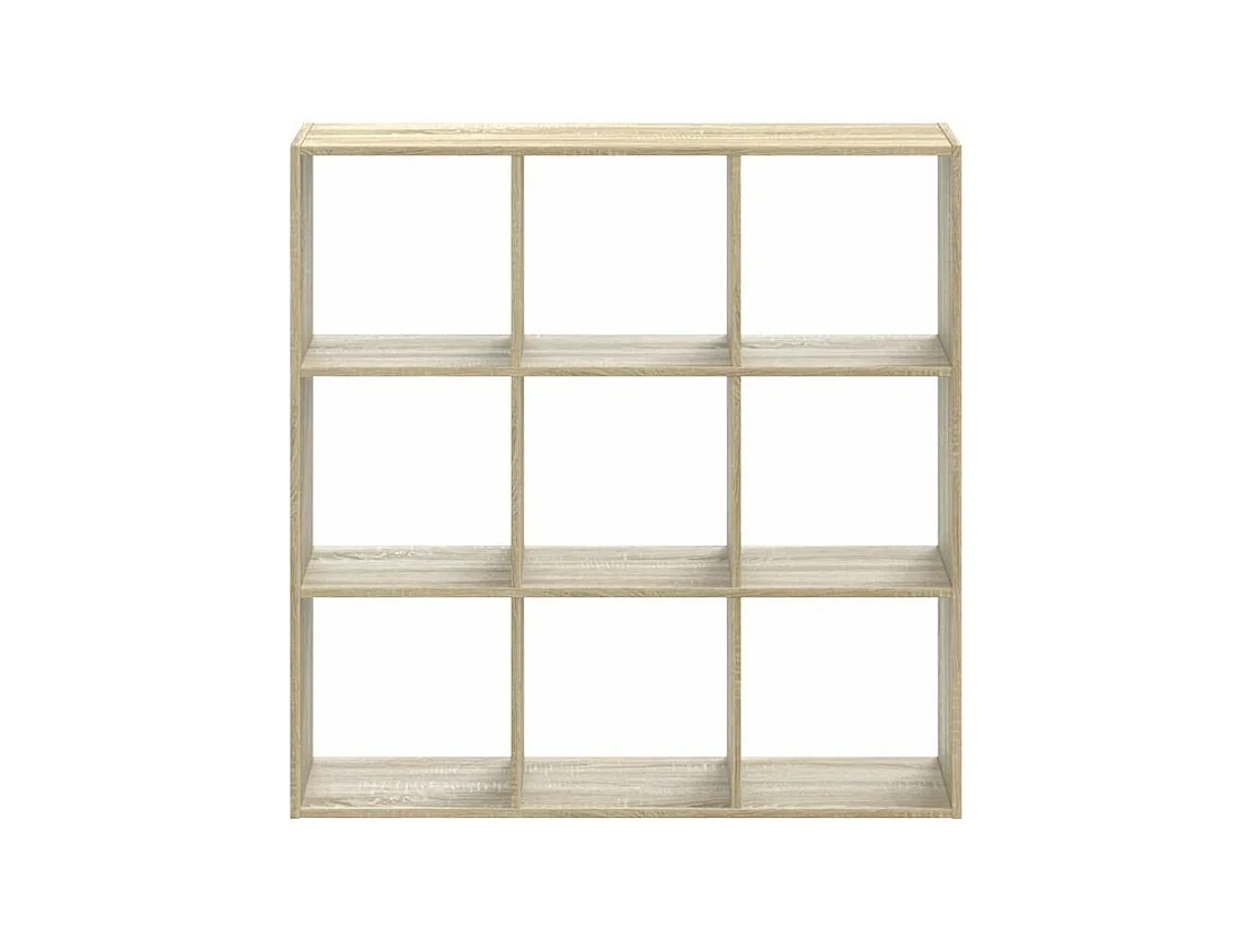 Bibliothèque chêne sonoma 102x32x102 bois d'ingénierie