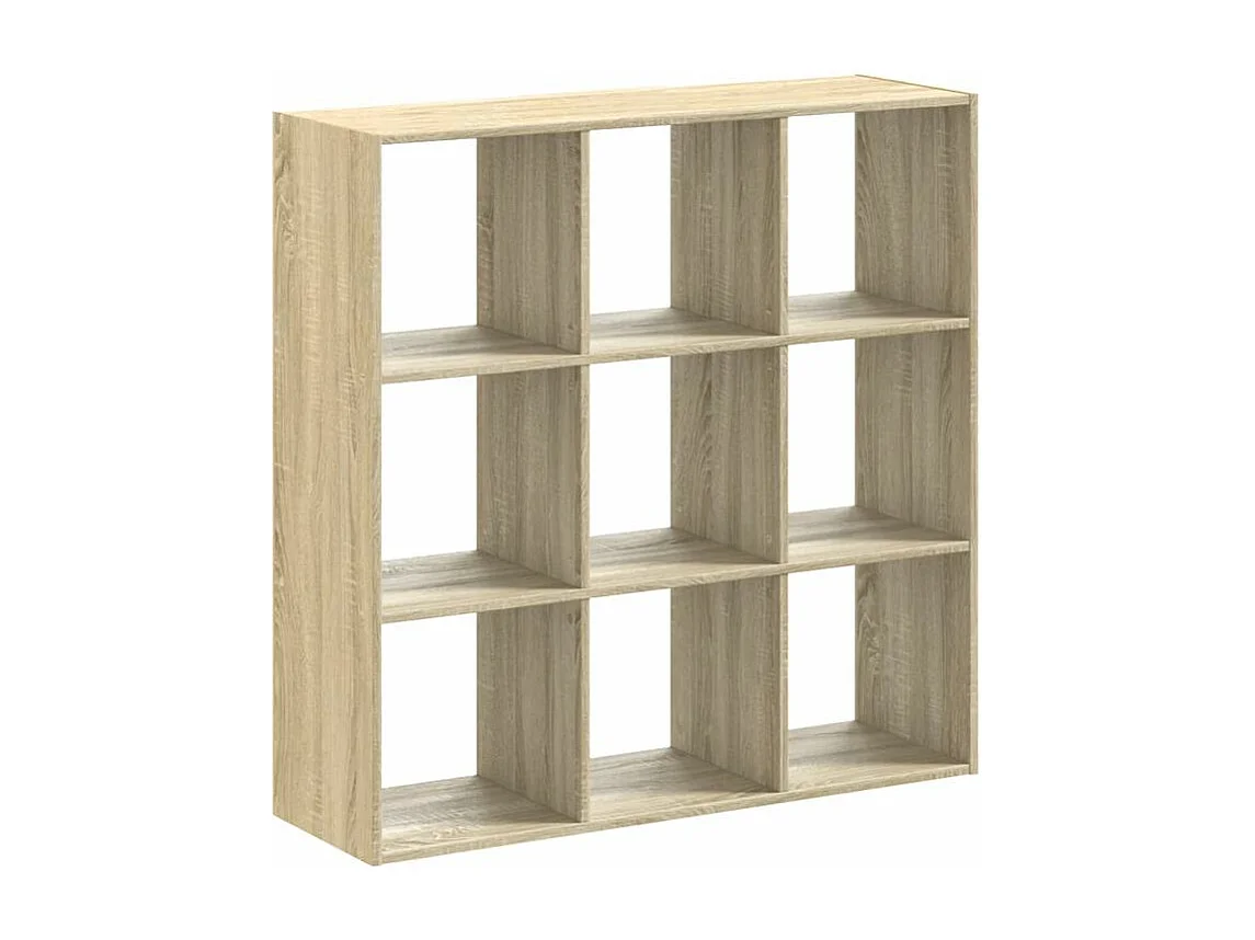 Bibliothèque chêne sonoma 102x32x102 bois d'ingénierie