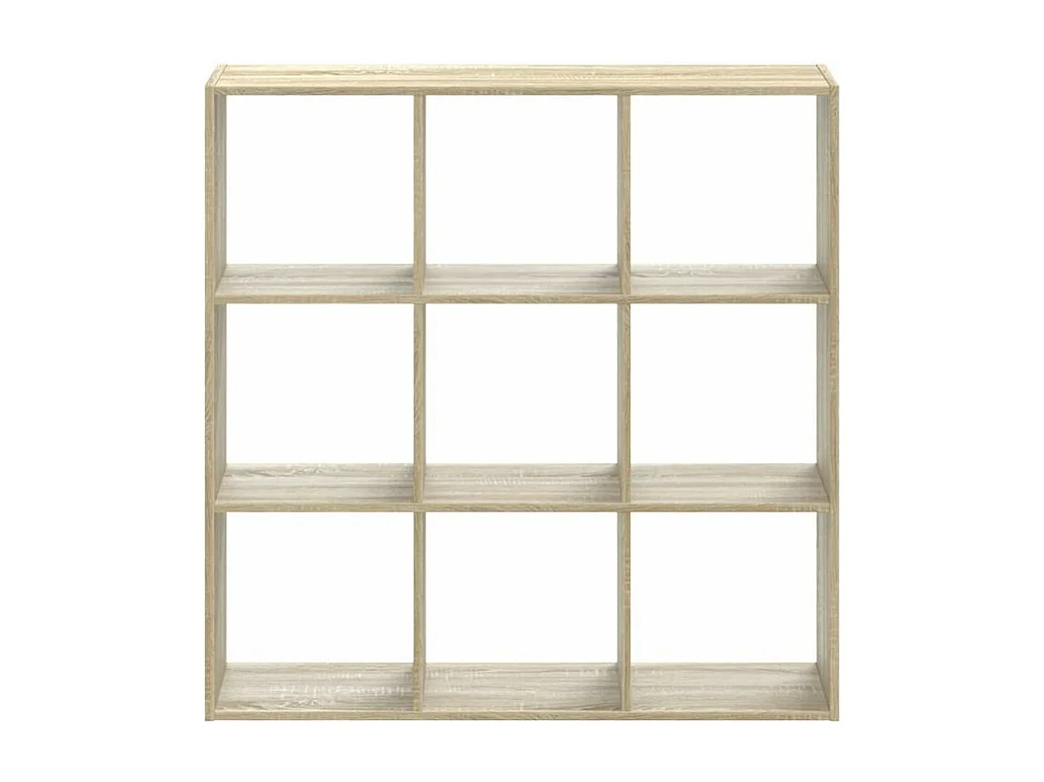 Bibliothèque chêne sonoma 102x32x102 bois d'ingénierie