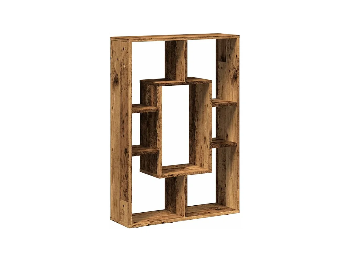 Petite bibliothèque modulable Loza 63cm - Verticale ou horizontale-Couleur Marron noisette