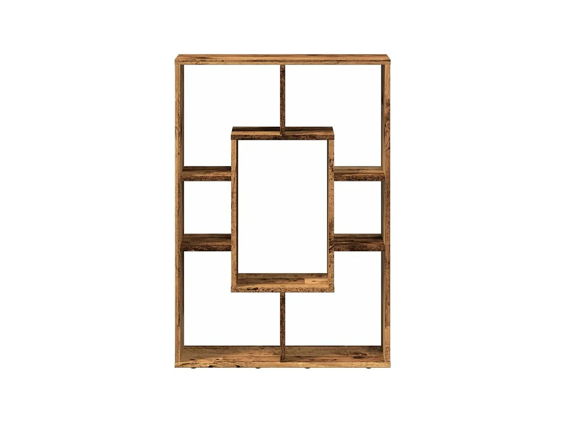 Petite bibliothèque modulable Loza 63cm - Verticale ou horizontale-Couleur Marron noisette