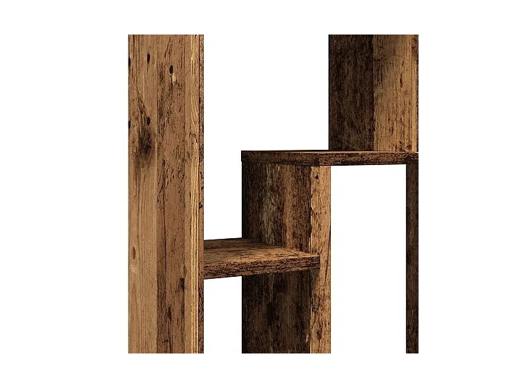 Petite bibliothèque modulable Loza 63cm - Verticale ou horizontale-Couleur Marron noisette