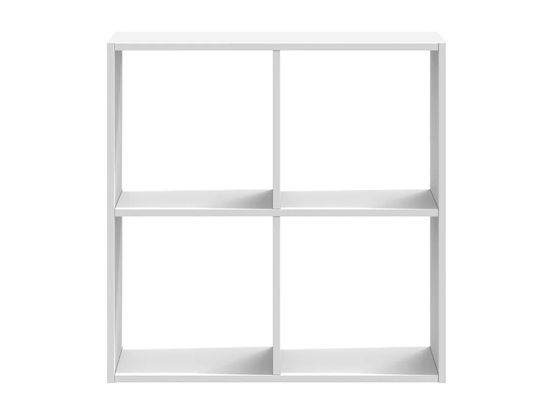 Bibliothèque blanc 68,5x32x68,5 bois d'ingénierie