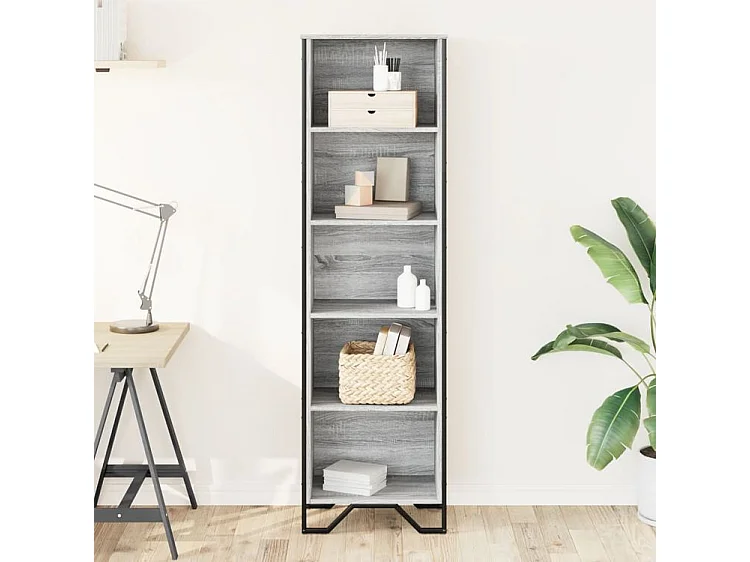 Bibliothèque sonoma gris 50x31x169 bois d'ingénierie