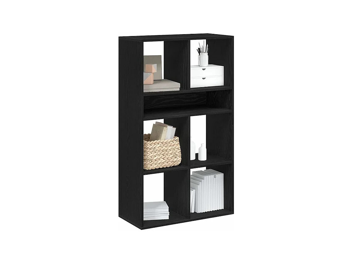 Bibliothèque noir 66x31x112 bois d'ingénierie