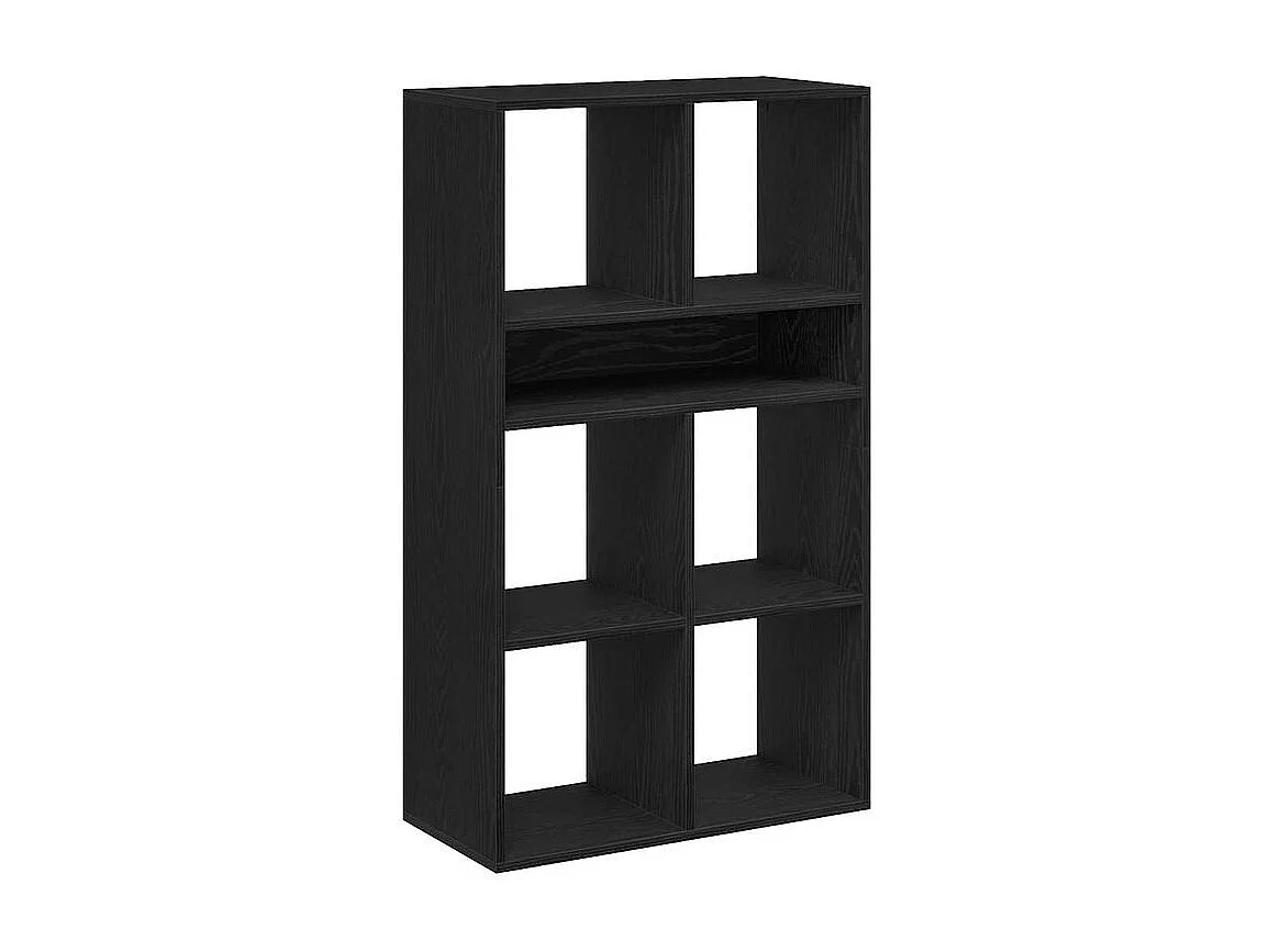 Bibliothèque noir 66x31x112 bois d'ingénierie