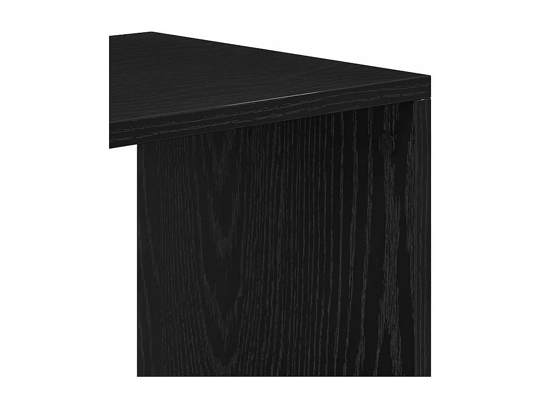 Bibliothèque noir 66x31x112 bois d'ingénierie