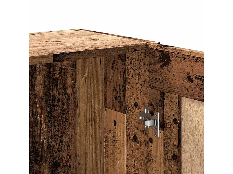 Bibliothèque vieux bois 82,5x30,5x150 bois d'ingénierie