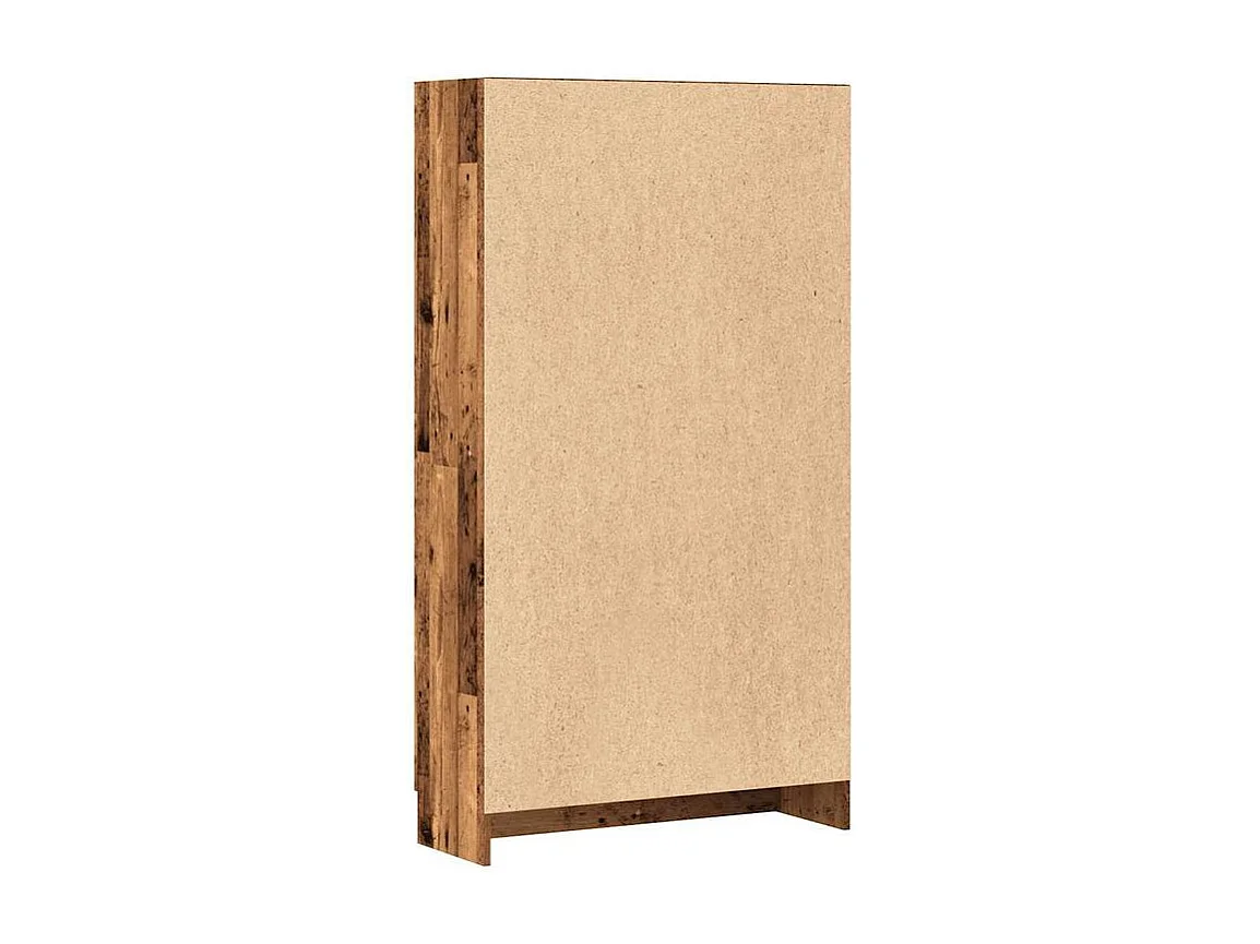 Armoire multifonction mi hauteur 2 portes Kala 82cm - Solution gain de place-Marron noisette