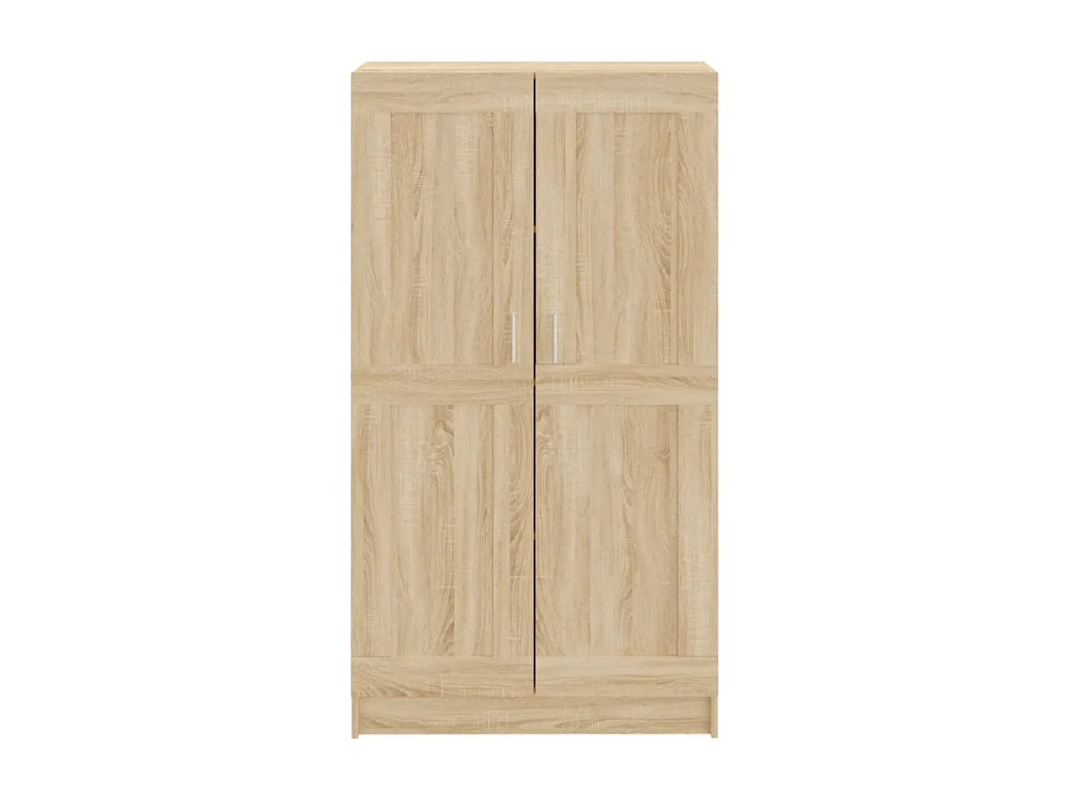 Armoire multifonction mi hauteur 2 portes Kala 82cm - Solution gain de place-Marron noisette