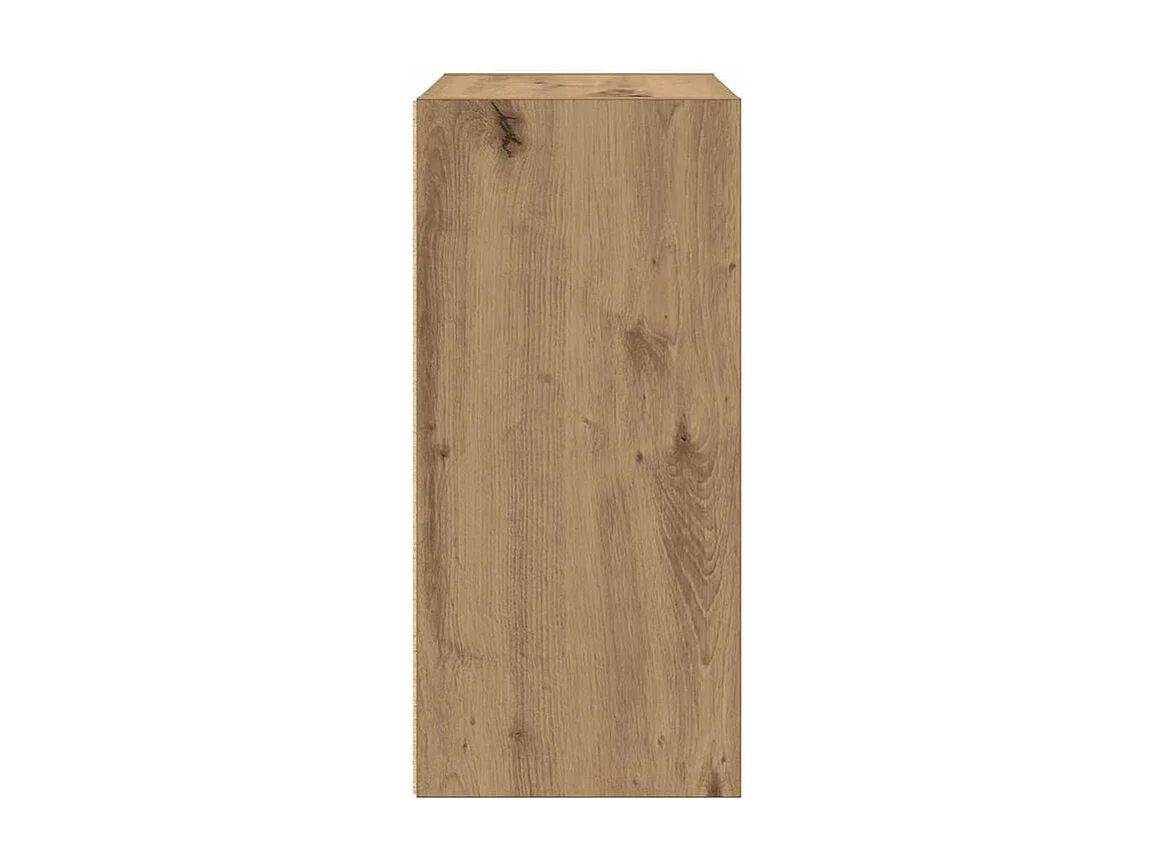 Bibliothèque chêne artisanal 31x24x52 bois d'ingénierie