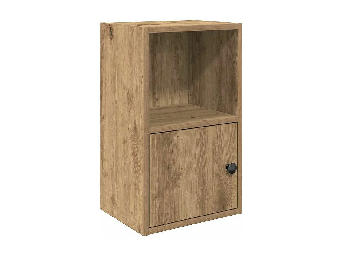 Bibliothèque chêne artisanal 31x24x52 bois d'ingénierie