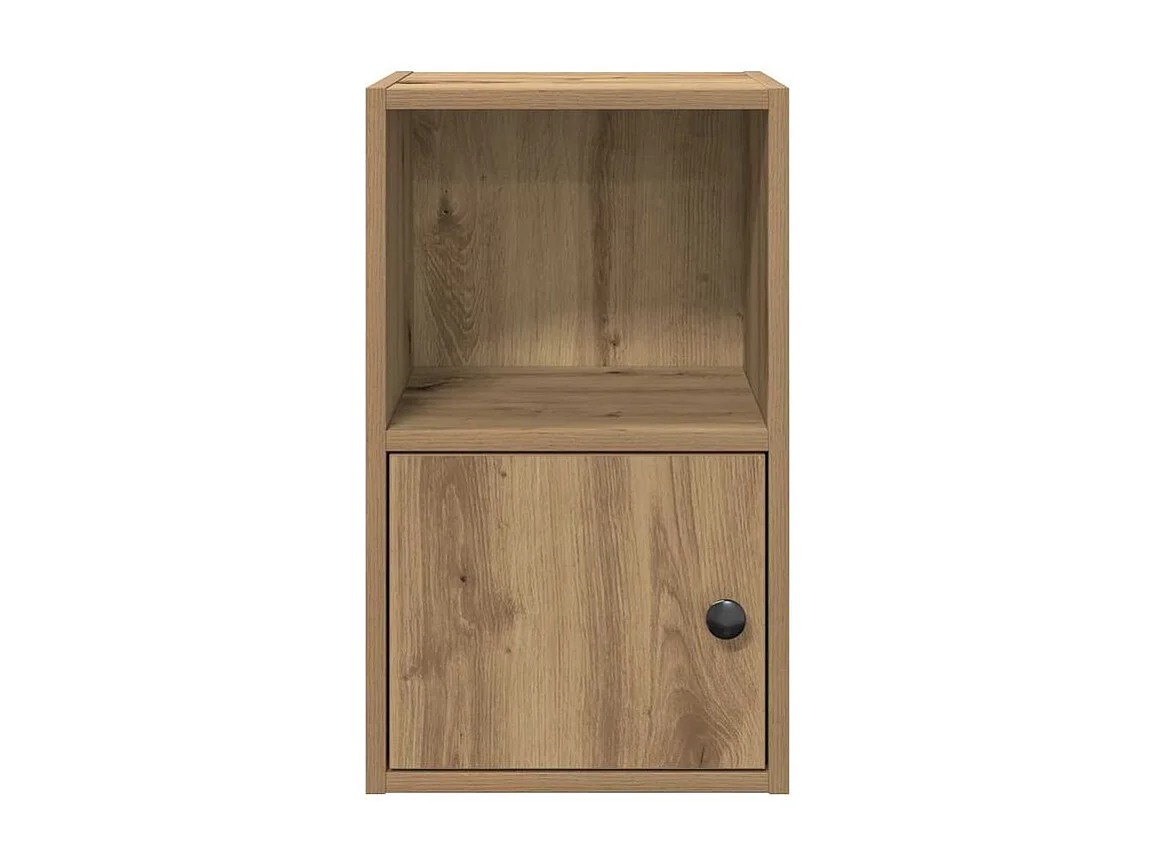 Bibliothèque chêne artisanal 31x24x52 bois d'ingénierie