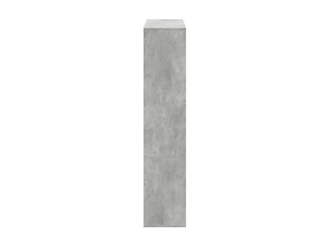 Bibliothèque gris béton 100x33x156,5 bois d'ingénierie
