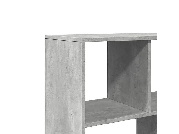 Bibliothèque gris béton 100x33x156,5 bois d'ingénierie