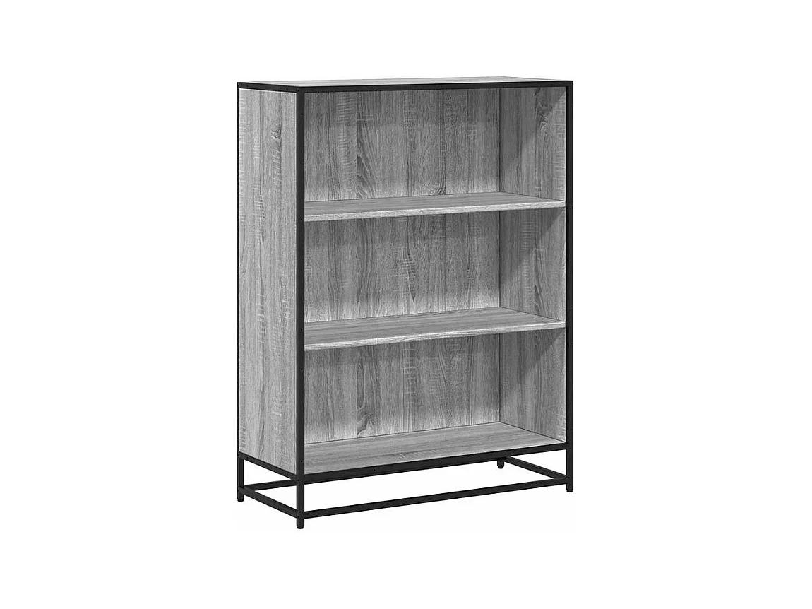 Bibliothèque sonoma gris 80,5x35x107,5 bois d'ingénierie