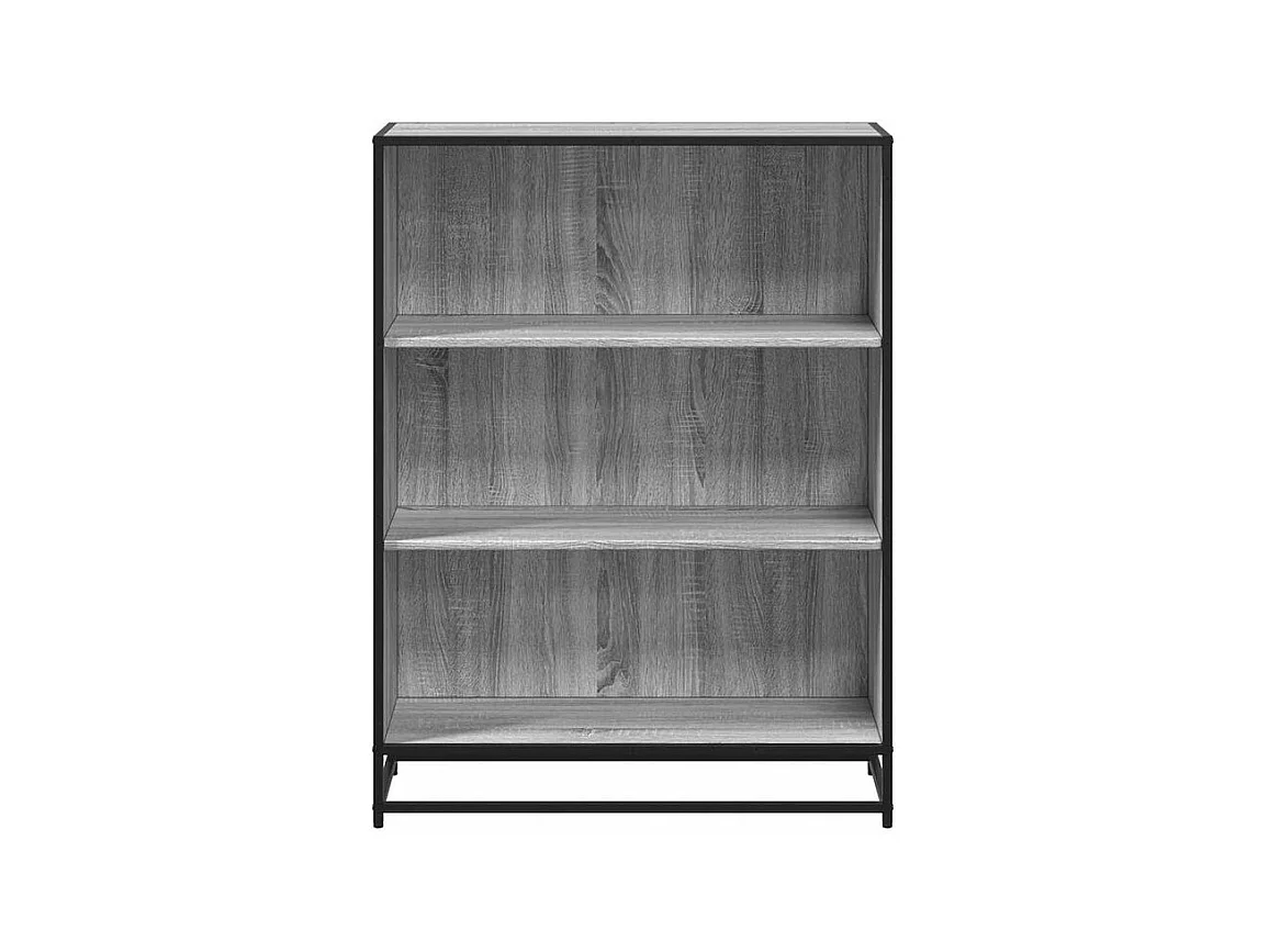 Bibliothèque sonoma gris 80,5x35x107,5 bois d'ingénierie