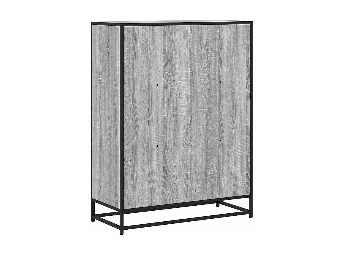 Bibliothèque sonoma gris 80,5x35x107,5 bois d'ingénierie