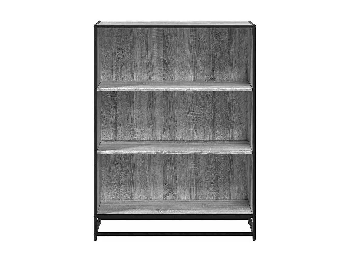 Bibliothèque sonoma gris 80,5x35x107,5 bois d'ingénierie