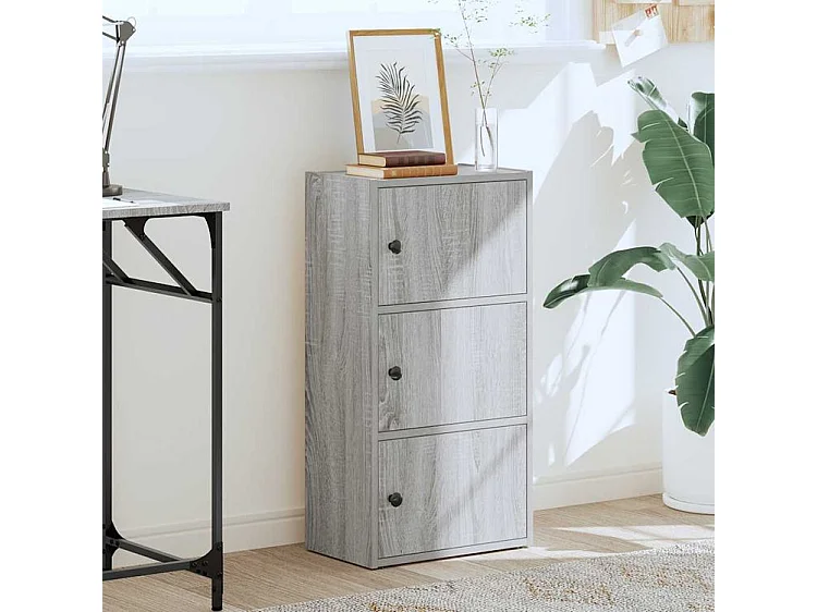 Bibliothèque sonoma gris 40x24x77 bois d'ingénierie