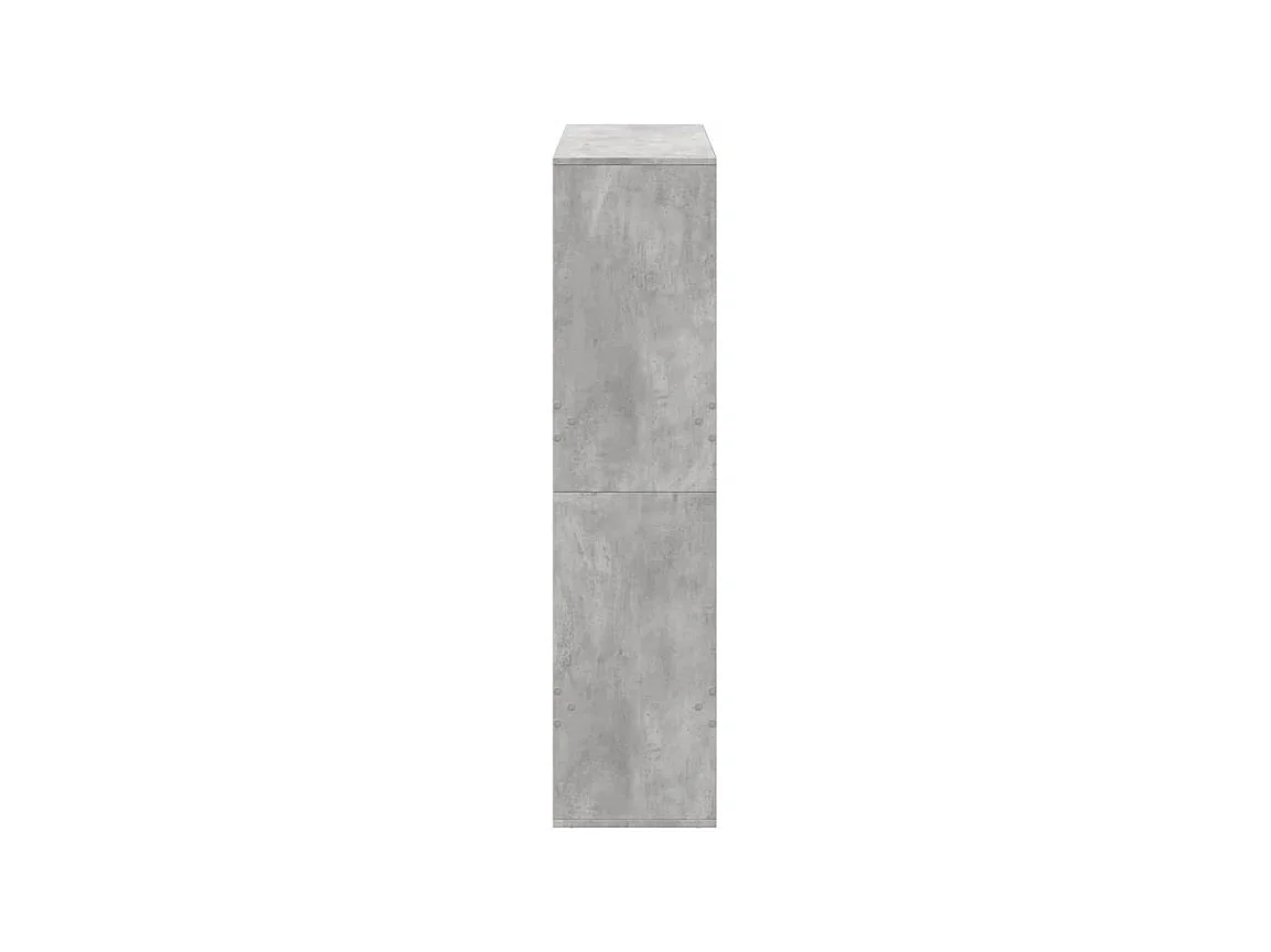 Bibliothèque gris béton 100x33x135 bois d'ingénierie