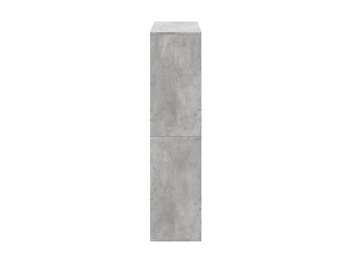 Bibliothèque gris béton 100x33x135 bois d'ingénierie