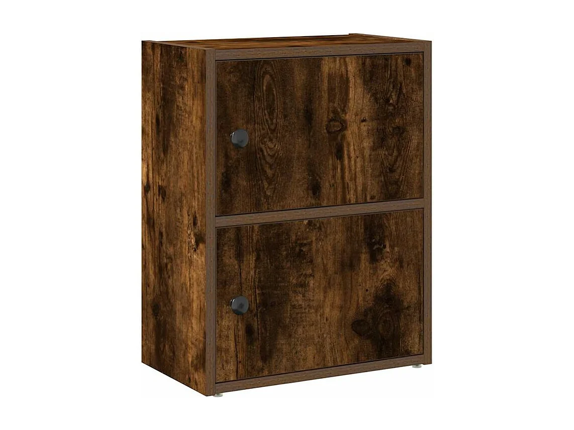 Bibliothèque chêne fumé 40x24x52 bois d'ingénierie