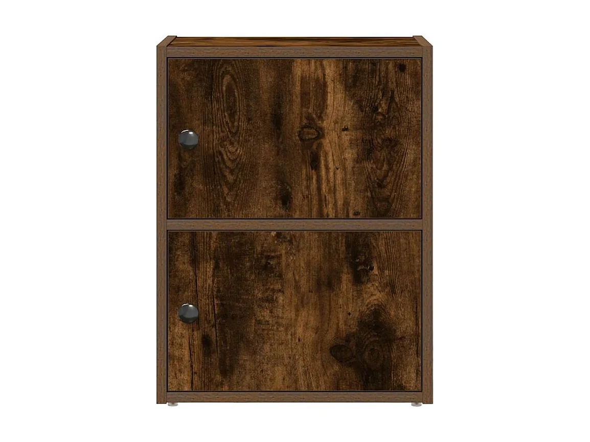 Bibliothèque chêne fumé 40x24x52 bois d'ingénierie