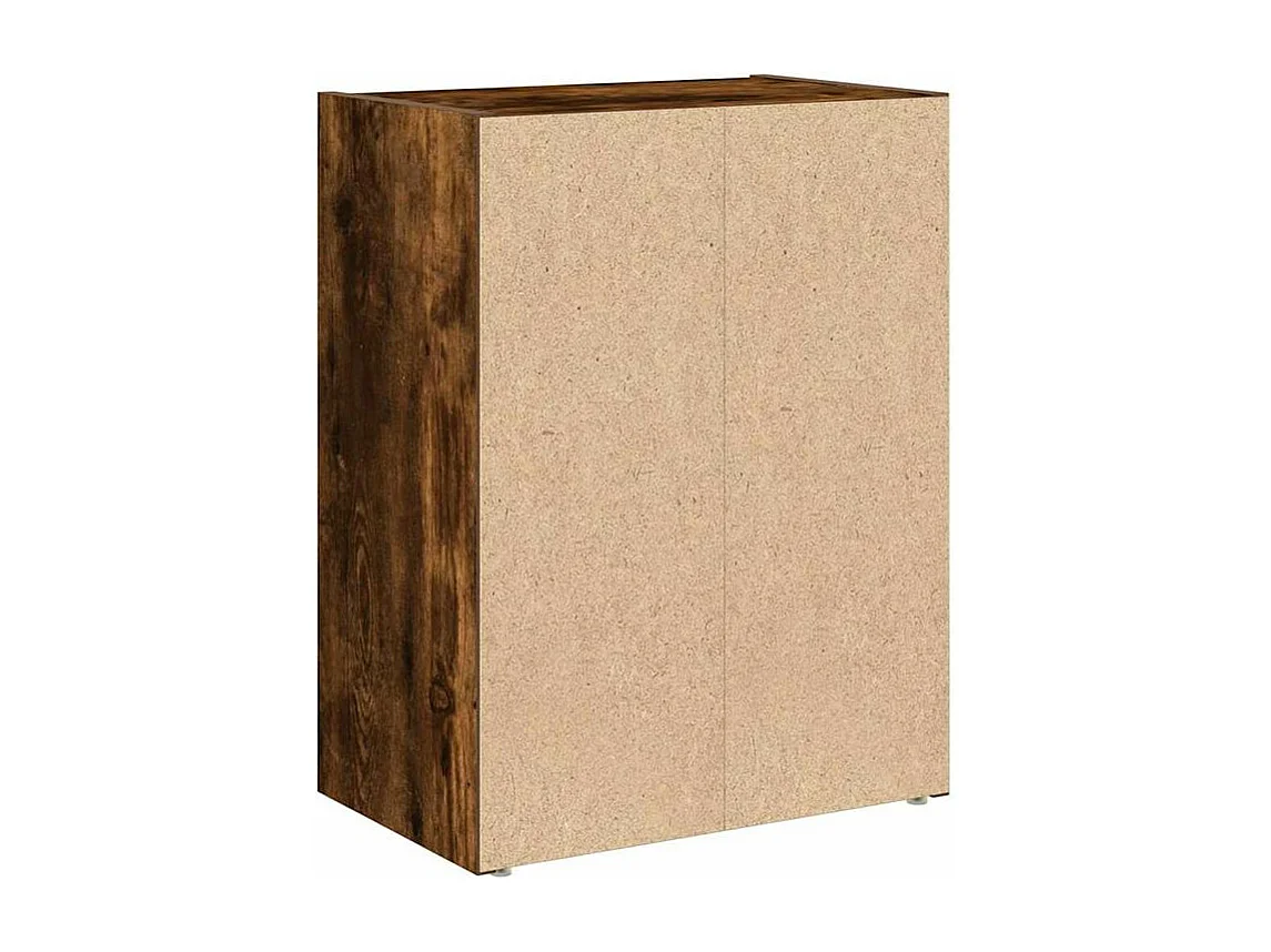 Bibliothèque chêne fumé 40x24x52 bois d'ingénierie