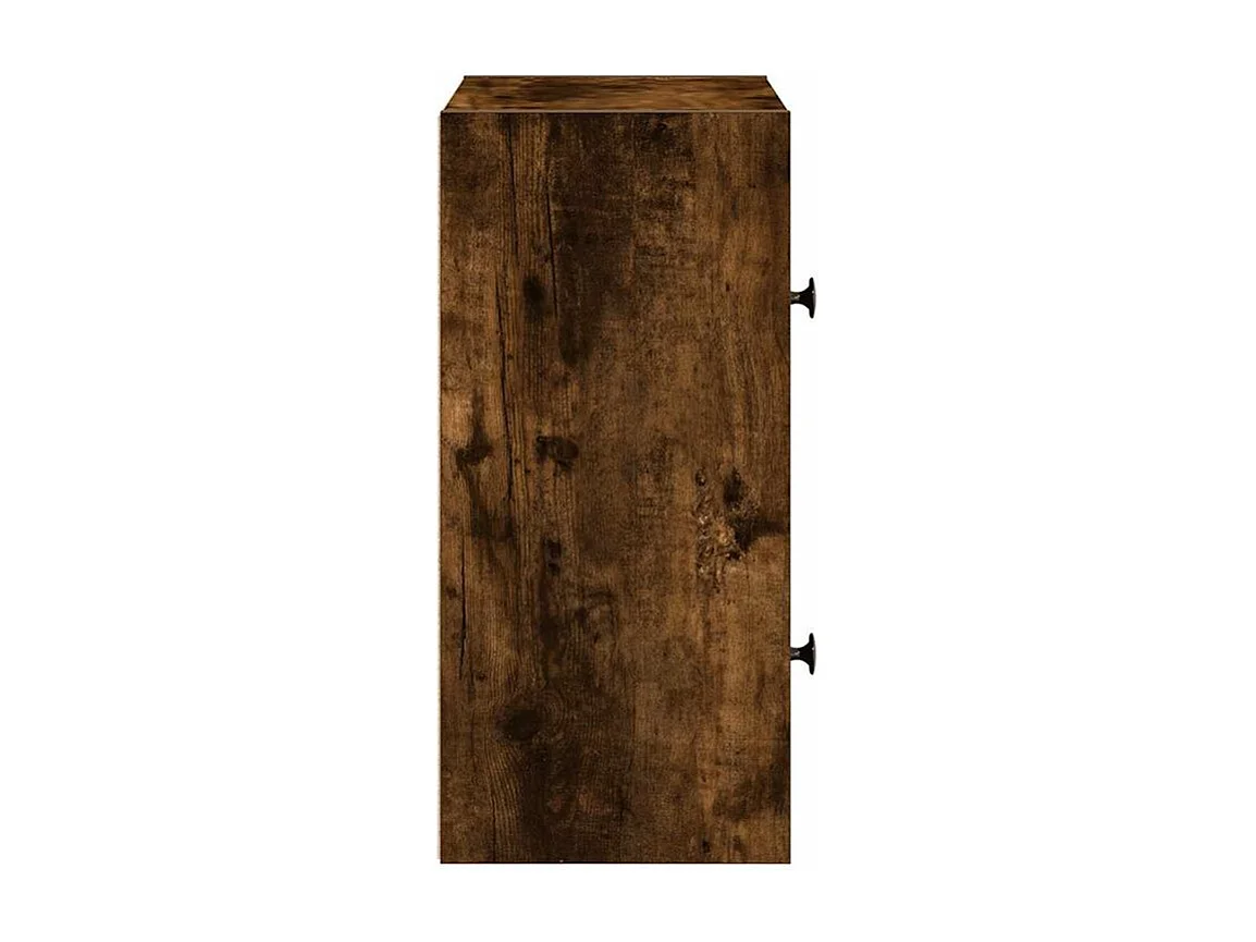 Bibliothèque chêne fumé 40x24x52 bois d'ingénierie