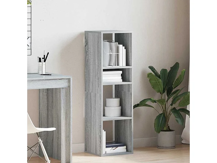 Bibliothèque sonoma gris 34x31x112 bois d'ingénierie
