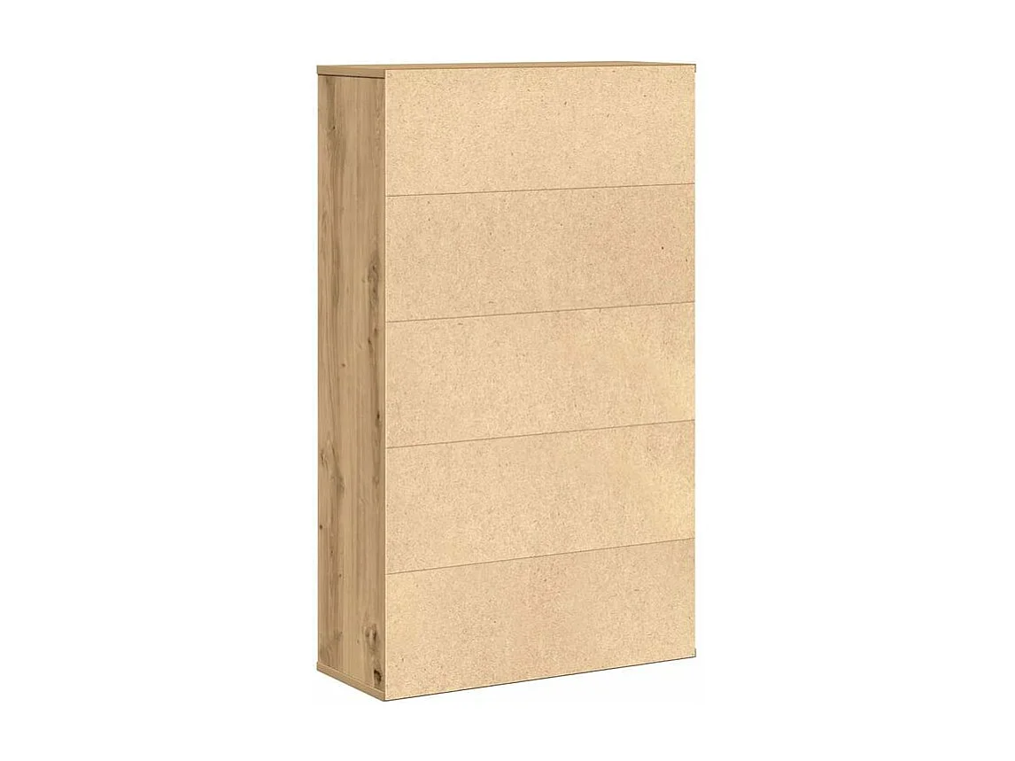 Bibliothèque chêne artisanal 60x24x101,5 bois d'ingénierie