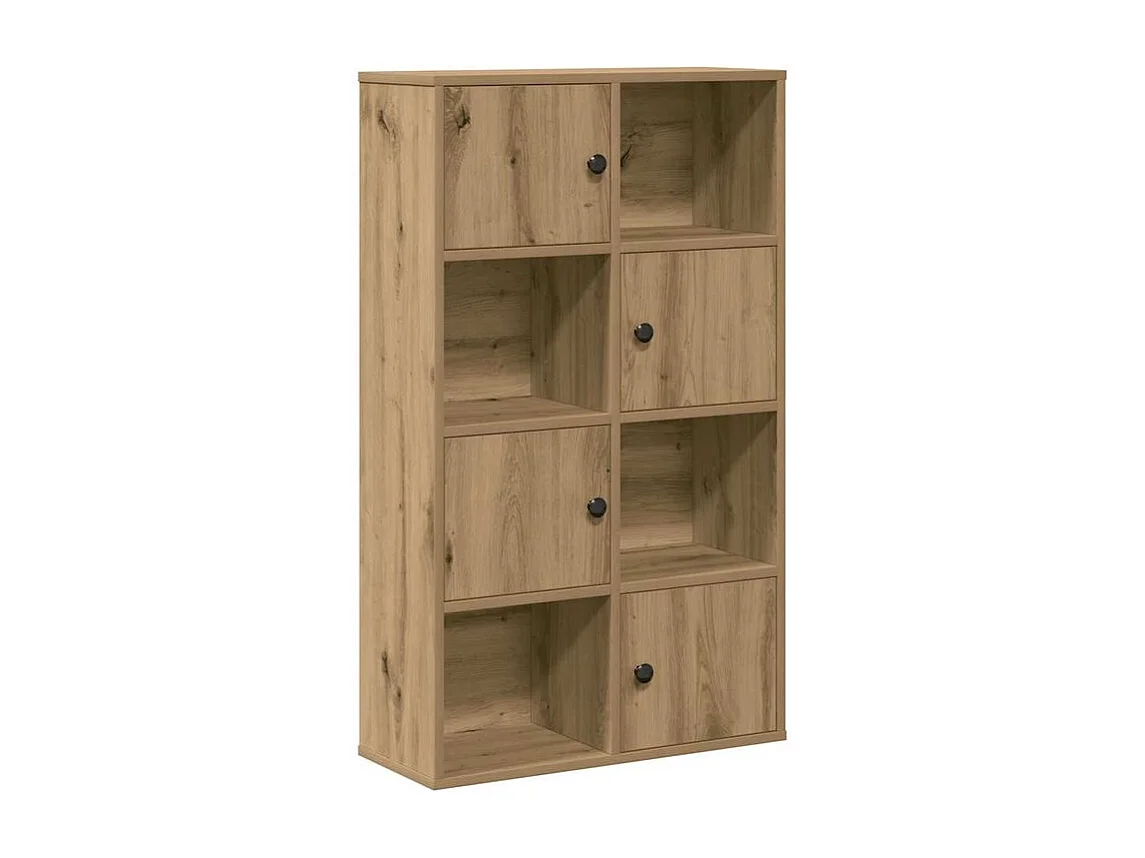 Bibliothèque chêne artisanal 60x24x101,5 bois d'ingénierie