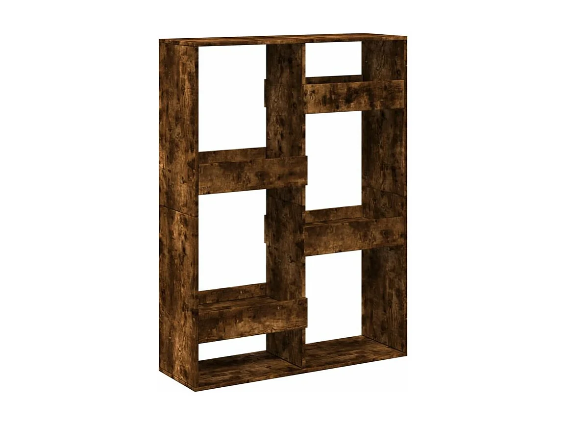 Bibliothèque chêne fumé 100x33x135 bois d'ingénierie