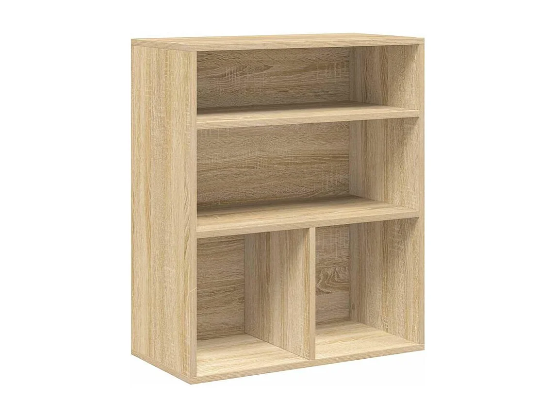 Bibliothèque chêne sonoma 60x30x71,5 bois d'ingénierie