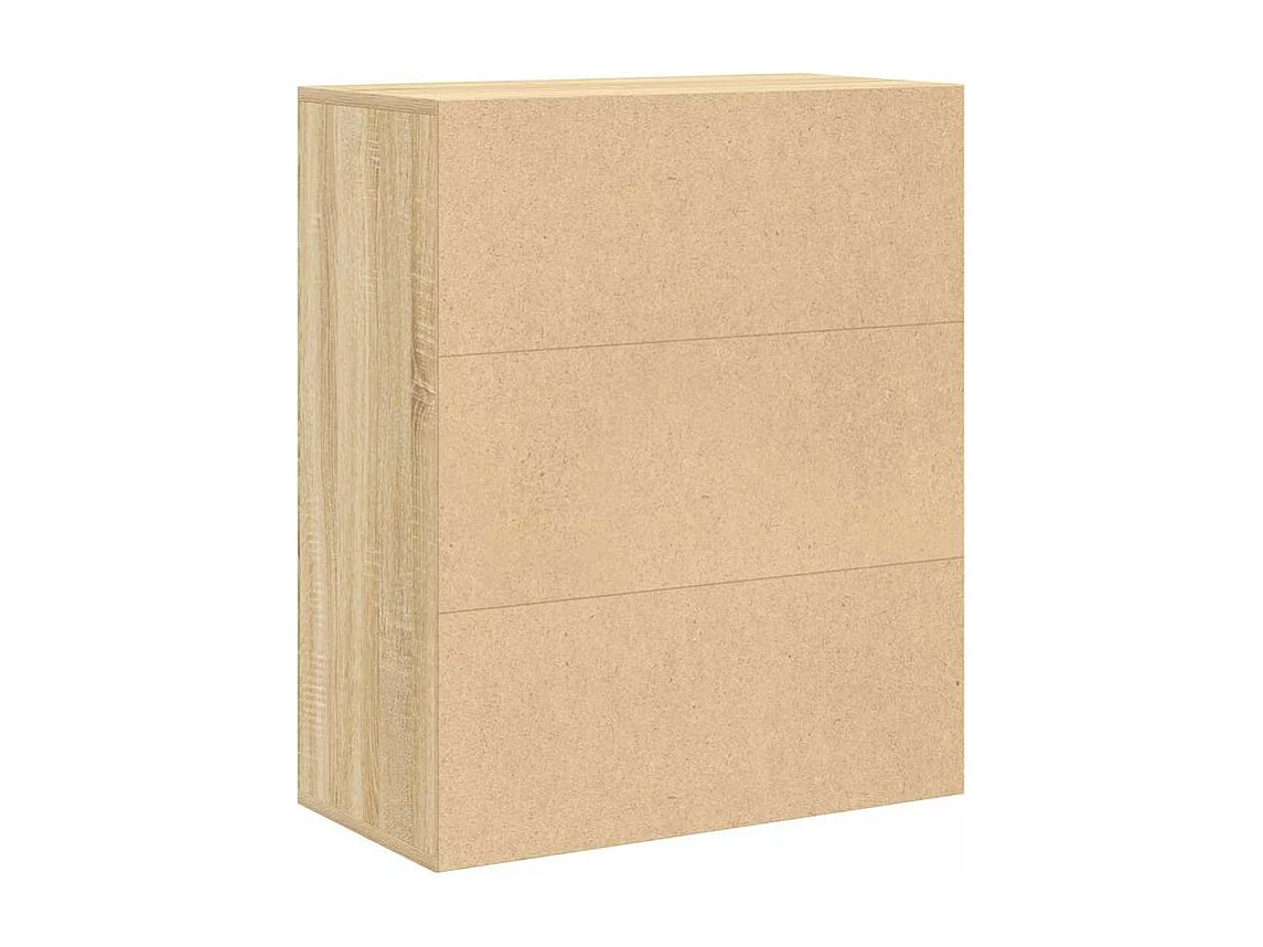 Bibliothèque chêne sonoma 60x30x71,5 bois d'ingénierie