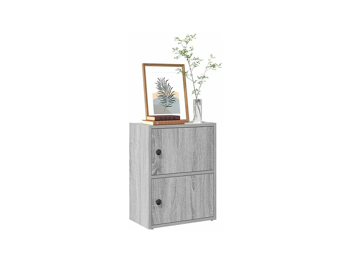 Bibliothèque sonoma gris 40x24x52 bois d'ingénierie