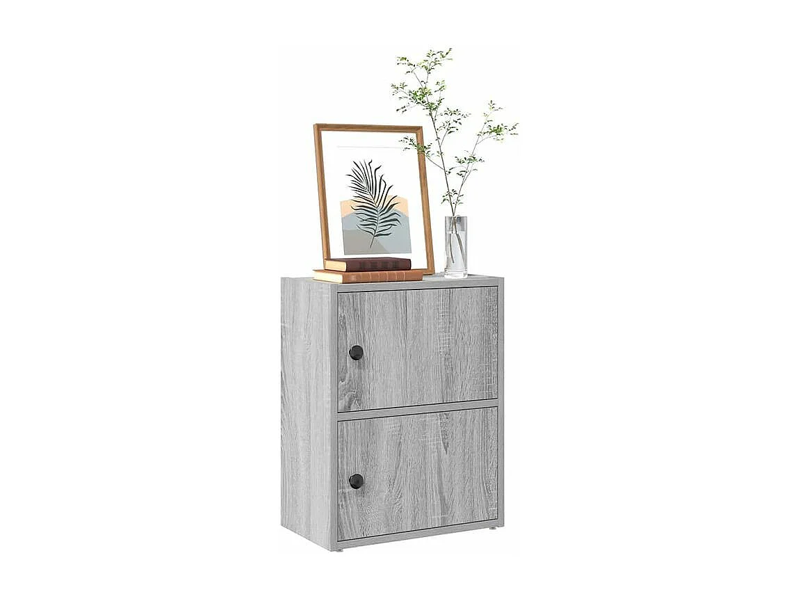 Bibliothèque sonoma gris 40x24x52 bois d'ingénierie