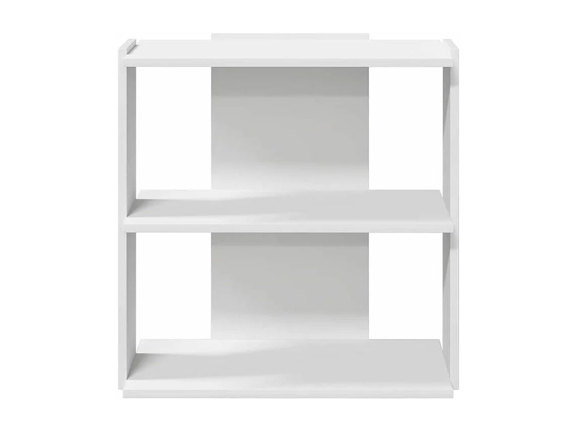 Bibliothèque à 3 niveaux blanc 60x30x60 bois d'ingénierie