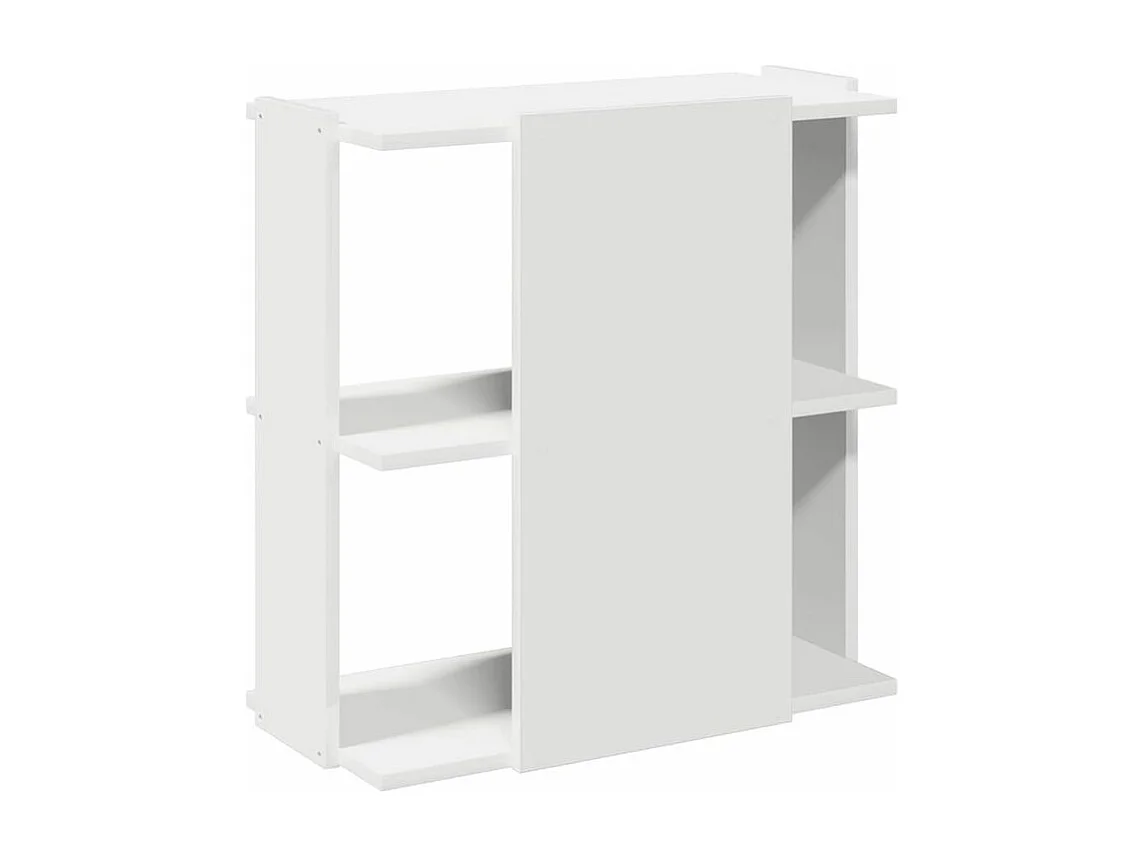 Bibliothèque à 3 niveaux blanc 60x30x60 bois d'ingénierie