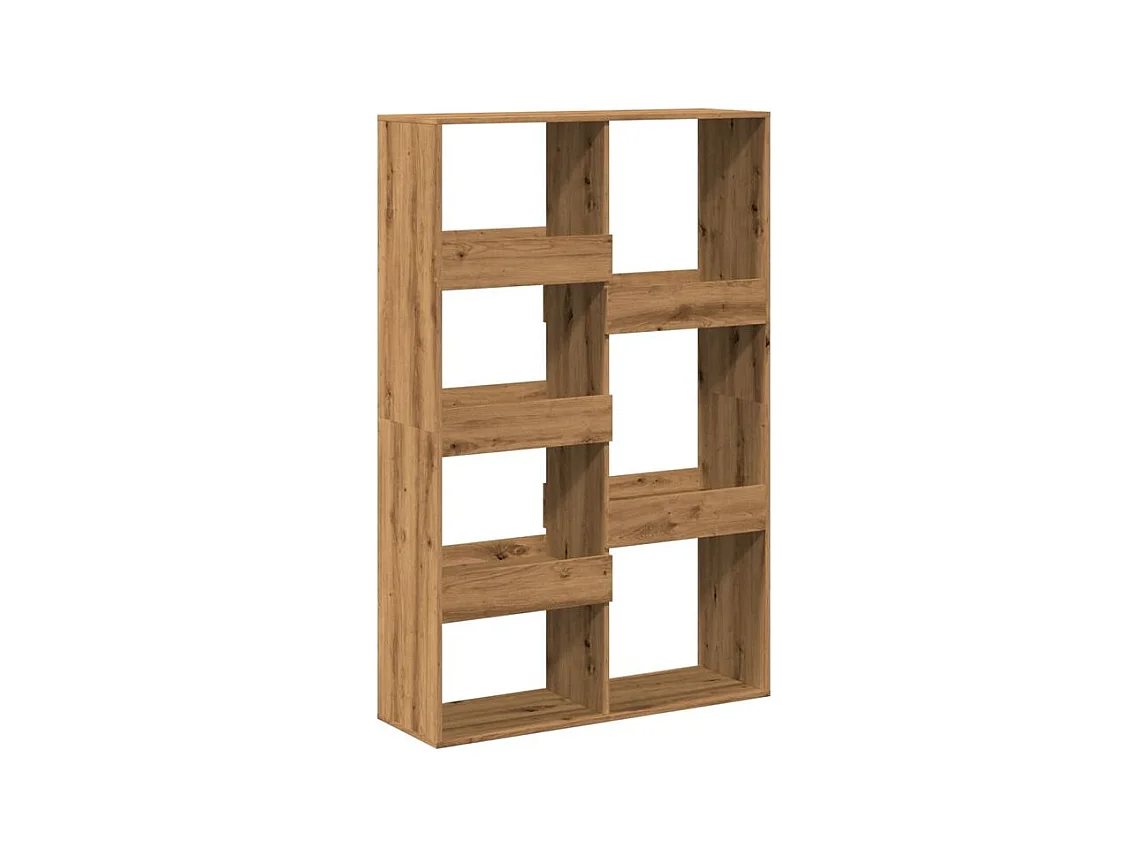 Bibliothèque chêne artisanal 100x33x155,5 bois d'ingénierie