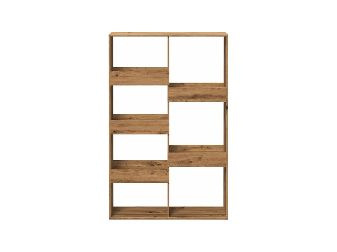 Bibliothèque chêne artisanal 100x33x155,5 bois d'ingénierie