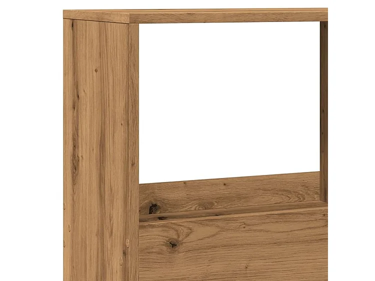 Bibliothèque chêne artisanal 100x33x155,5 bois d'ingénierie