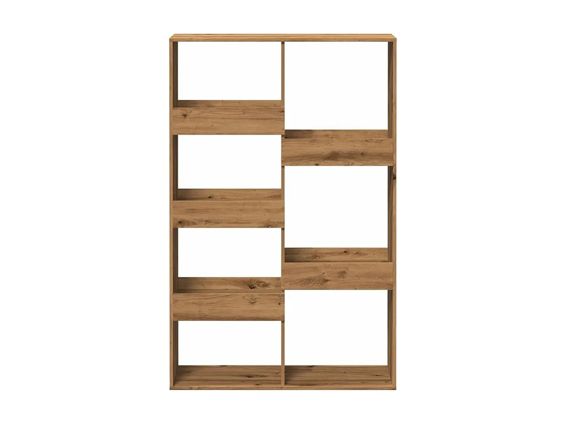 Bibliothèque chêne artisanal 100x33x155,5 bois d'ingénierie