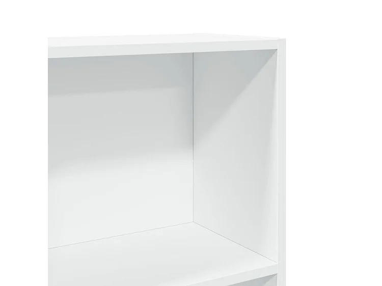 Bibliothèque blanc 40x24x143 bois d'ingénierie