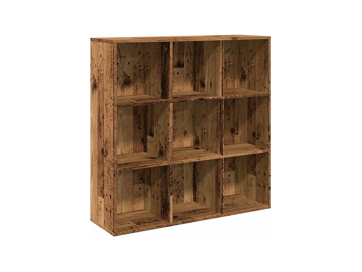Armoire à livres vieux bois 98x29x97,5