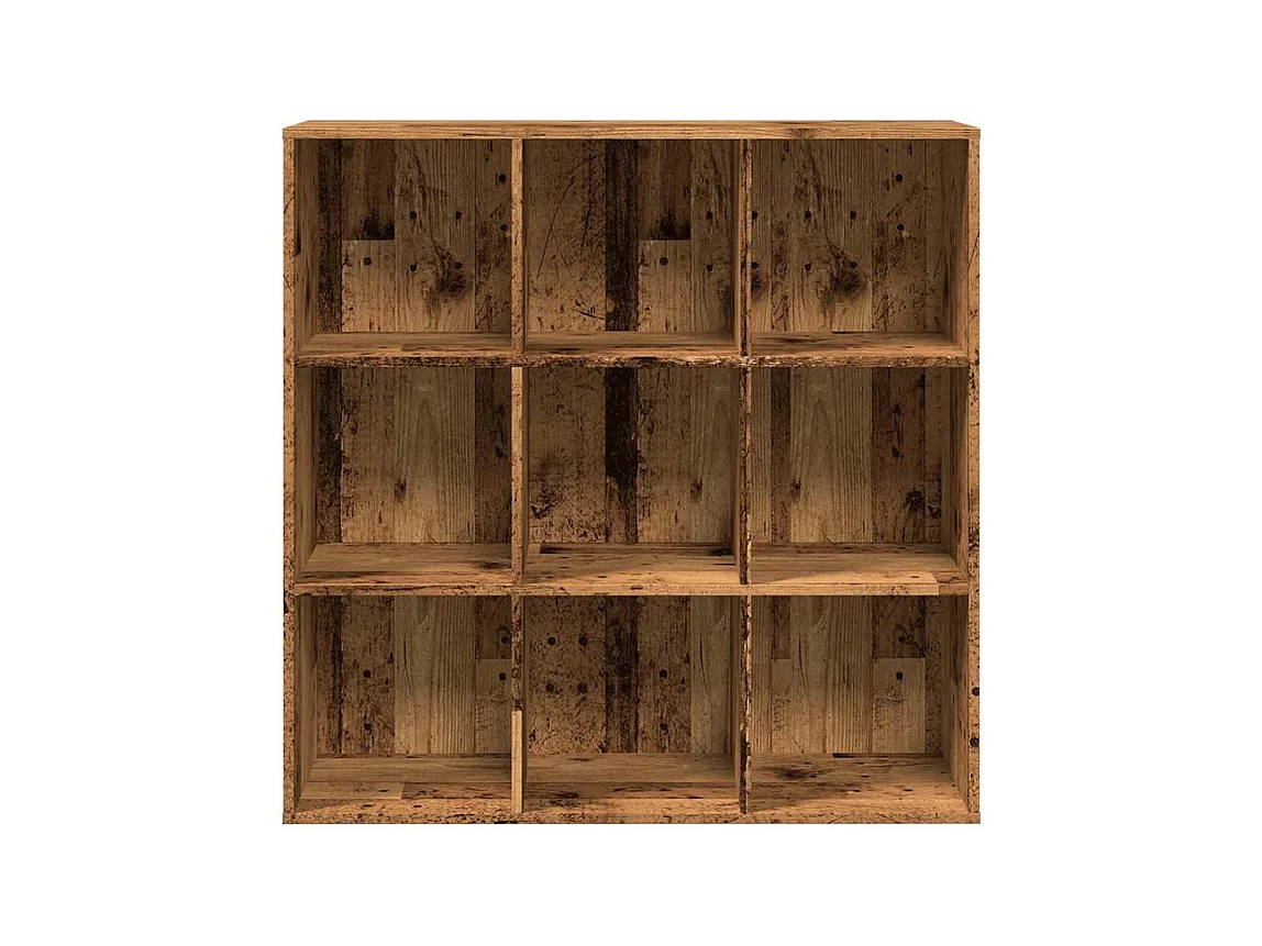 Armoire à livres vieux bois 98x29x97,5
