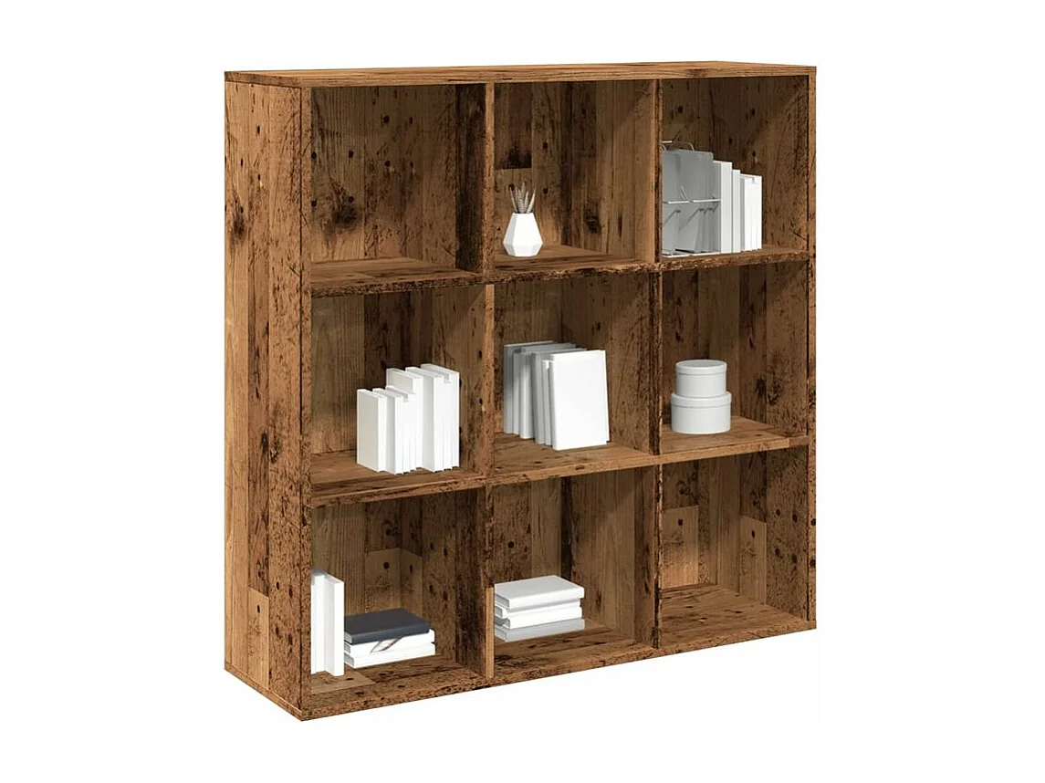 Armoire à livres vieux bois 98x29x97,5