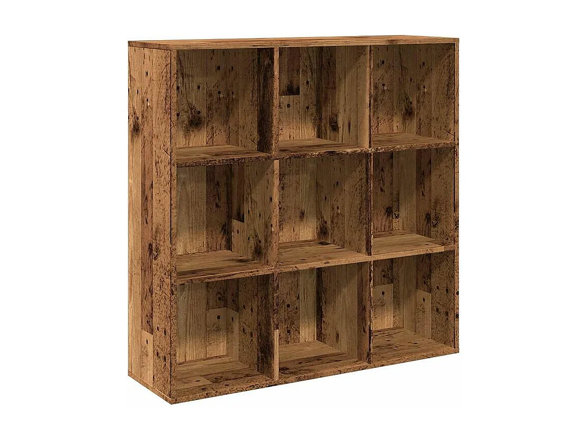 Armoire à livres vieux bois 98x29x97,5