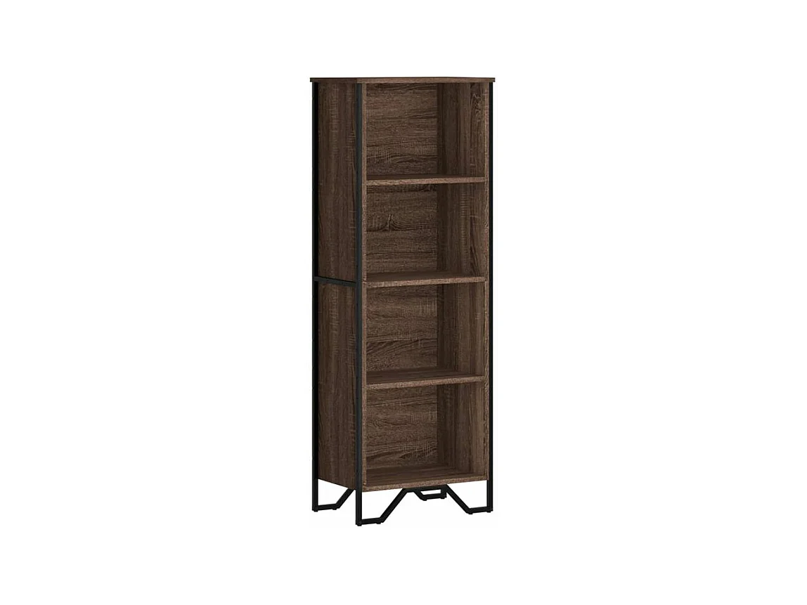Bibliothèque chêne marron 50x31x137,5 bois d'ingénierie